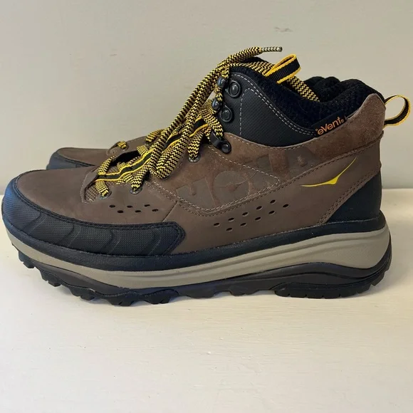 HOKA One One Men’s TOR SUMMIT MID WP BROWN / GOLDEN ROD Hiking Trail BOOTS 10.5 - Picture 1 of 12